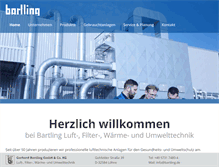 Tablet Screenshot of bartling.de